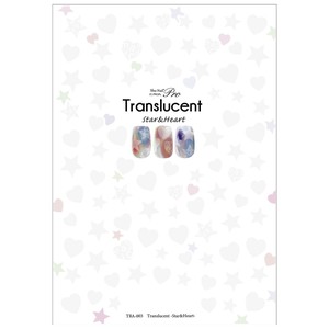 Sha-Nail Pro 写ネイル ネイルシール Translucent -Star&Heart- TRA-003