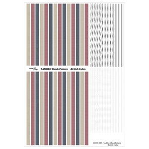 Sha-Nail Pro 写ネイル ネイルシール Sachiko Check Pattern  -British Color- SACHI-005