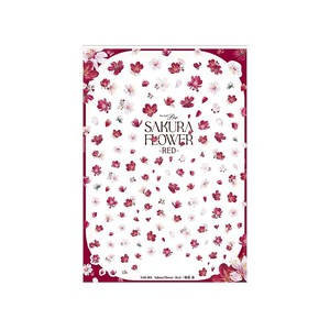 Sha-Nail Pro 写ネイル ネイルシール Sakura Flower -Red-/桜花 赤 SAK-001