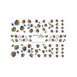 Sha-Nail Pro 写ネイル ネイルシール レインボーローズ(ヴィヴィッド) RB-001
