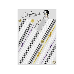 Sha-Nail Pro 写ネイル ネイルシール シフォンチェック(B&W) CHC-001