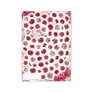 Sha-Nail Pro 写ネイル ネイルシール Watery Flowers (Framboise)