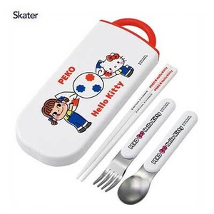 抗菌 食洗機対応 スライド式トリオセット PEKO×Hello Kitty なかよし スケーター TACC2AG