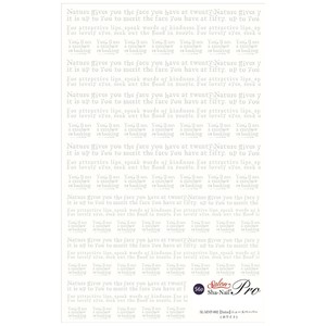 Sha-Nail Pro 写ネイル ネイルシール ニュースペーパー(ホワイト) SL-MNP-002
