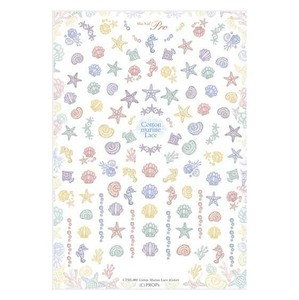 Sha-Nail Pro 写ネイル ネイルシール Cotton Marine Lace (Color)/コットンマリンレース(カラー) CTML-001