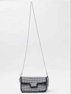 おすすめ★新作★【Swaraj 】手編みのメタリックマクラメBAG