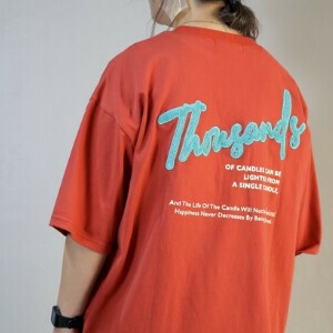 天竺Back刺繍クルーT（back embroidery crew T）2025SS