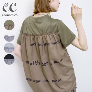 2025SS　バック英字ロゴTシャツ　2025新作　Economico
