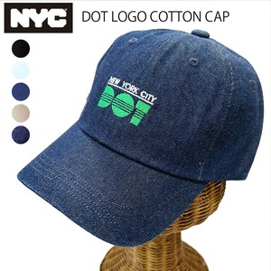 【SALE】【NYC】DOT ローキャップ 帽子 深め コットン メンズ レディース