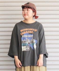 26/-天竺無地　ビッグプルオーバー半袖