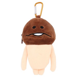 【9月入荷予定】 おさわり探偵なめこ栽培キット　カラビナ付きぬいぐるみファスナーマスコット　なめこ