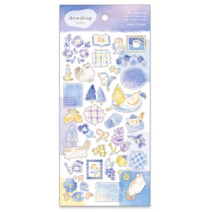 デュードロップステッカー blue
