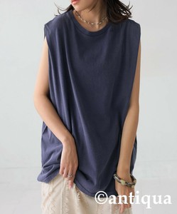 背心 女士 棉 无袖 antiqua