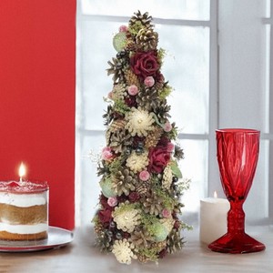 【先行予約】2サイズ展開・クリスマスツリーローズ・クリスマスデコレーション・造花ツリー