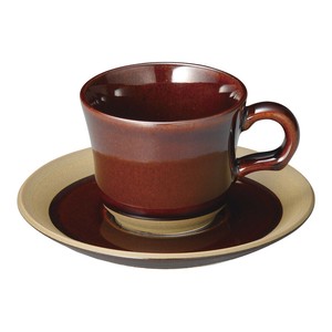 コーヒーカップ&ソーサー CS オークブラウン    日本製 美濃焼
