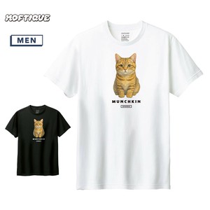 T-shirt Cat Printed Short-Sleeved T-Shirt Unisex Men's Cut-and-sew