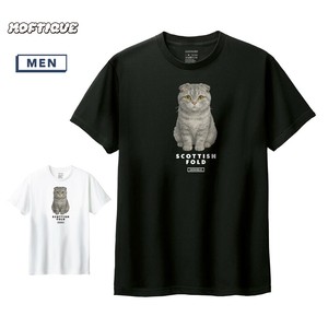 T-shirt Cat Printed Short-Sleeved T-Shirt Unisex Men's Cut-and-sew