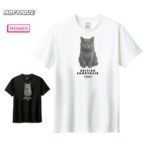 T-shirt Ladies fashion Cat Printed Short-Sleeved T-Shirt Cut-and-sew