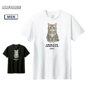 T-shirt Cat Printed Short-Sleeved T-Shirt Unisex Men's Cut-and-sew