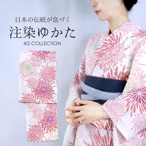 Kimono/Yukata single item Ladies fashion Cotton Linen Made in Japan