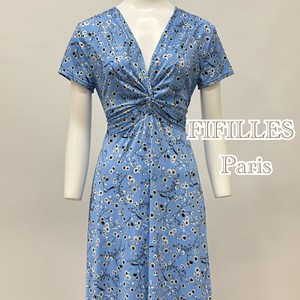 Casual Dress Design Small Floral Pattern