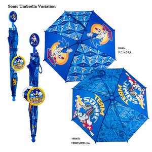 ソニック キッズ 傘 40cm　2アソート ( ソニック 1人 ・TEAM SONIC 3人)