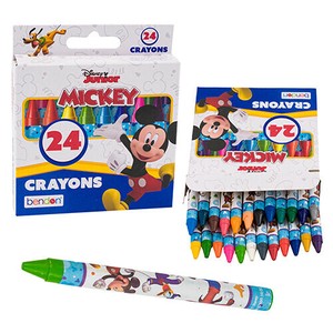 ミッキーマウス クレヨン 24色入り