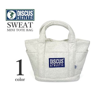 DISCUS ディスカス スウェット素材 刺繍ロゴ ミニトートバッグ かばん BAG 小さめバッグ（0452015）