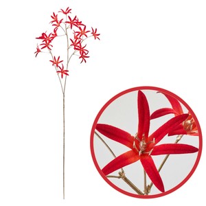 人造植物/人造花材 2025年 花朵 橘色/桔色 红色