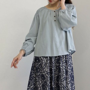 Button Shirt/Blouse Shirring [2025 NEW] S/S