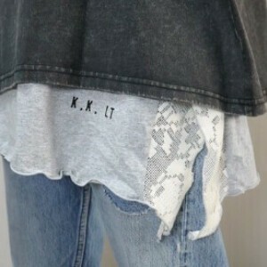 天竺×レーススクエアヘムタンクレースコンビ（square hem tank lace）2025SS