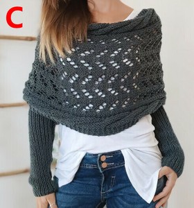 ストール ロング ニット 秋冬 無地 ゆったり 快適 レディース ファッション MBQ520