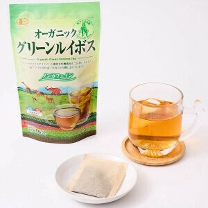 オーガニックグリーンルイボスティー　ノンカフェイン｜カフェインレス｜ノンカロリー｜ティーパック