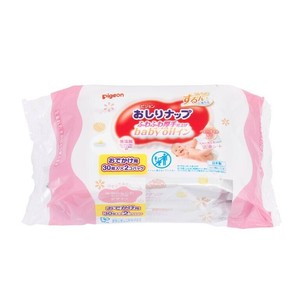 ピジョン　おしりナップ　ふわふわ厚手仕上げ　ベビーオイルイン　おでかけ 30枚入×2個パック