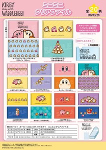 「受注締切6/23」「星のカービィ」 カービィ play with ワドルディ　ミニミニクリアファイル