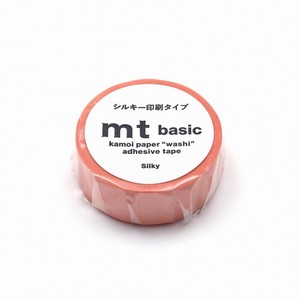 【カモ井加工紙】mt シルキーテープ  シルキーオレンジ  /  マスキングテープ