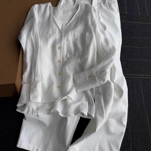 シャツ  長袖 Vネック  無地 ゆったり 快適 レディース ファッション  DYLA456