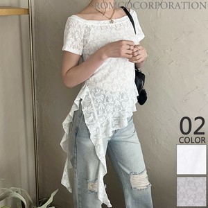 T-shirt Lace Sheer Off-The-Shoulder [2025 NEW]