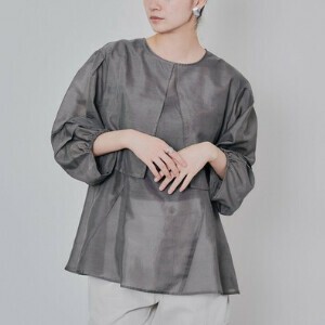 ケープライクシアーチュニックブラウス