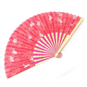Japanese Fan Pink Silk Folding Fan 2-colors