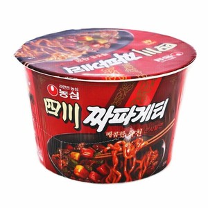 農心 (大カップ) 四川チャパゲティ 115g 韓国ジャジャン麺 汁なし麺 激辛