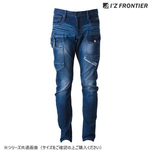 アイズフロンティア 3Dデニムカーゴパンツ 19 リファインドブルー 79cm 7352