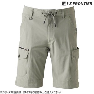 アイズフロンティア ナイロンストレッチハーフパンツ スモークアース L 3673