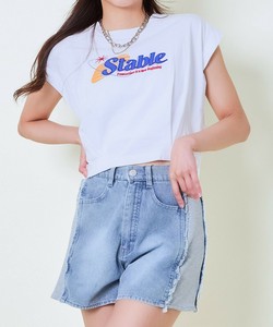ロゴハリツケタックTシャツ
