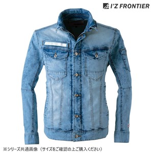 アイズフロンティア 冷感デニムワークジャケット 80 シンプルC.B. L 7450