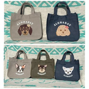 【スーパーデリバリー先行販売★】ドッグプリント2WAYトートバッグ【受注生産品】【バリ島直輸入】