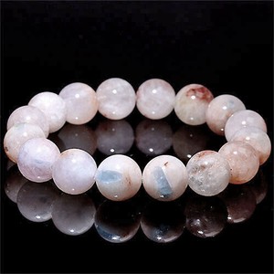 Gemstone Bracelet Aquamarine/Coral Pink