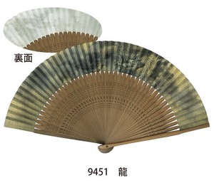 大短地絹張調　紳士扇子