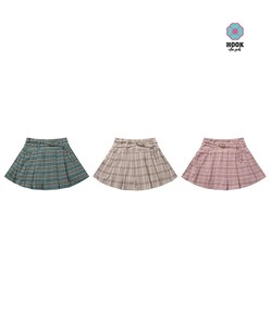 【HOOK】for girls 　チェック柄ボックスプリーツミニスカート レディース ボトムス スカート
