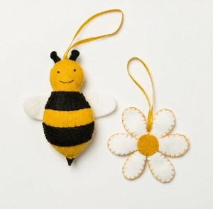 英国直輸入　フエルトミニキット　BEE&FLOWER　みつばちとデイジー